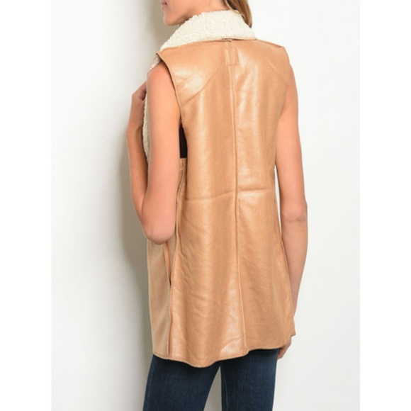 Faux Fur Shearling Vest - Picture 2 of 4